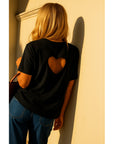 Coster Sweat blouse with heart cutout