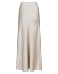 NEO NOIR VICKY HEAVY SATEEN SKIRT CHAMPAGNE