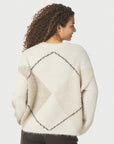 NEO NOIR Inga Check Fluff Knit Blouse