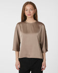 Neo Noir Liora Heavy Sateen Blouse