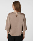 Neo Noir Liora Heavy Sateen Blouse