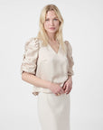 Neo Noir Elba Heavy Sateen blouse
