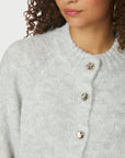 Neo Noir Benuta Fluffy Knit Cardigan