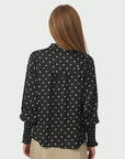 Neo Noir Camisa Dot Blouse