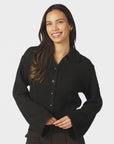 NEO NOIR Ramera Fluffy Knit Cardigan