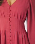 NEO NOIR Annelie Solid Crepe Dress