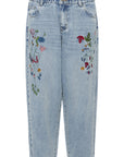 CULTURE tiala Aniceta Embroidery Jeans