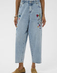 CULTURE tiala Aniceta Embroidery Jeans