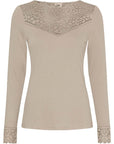 I SAY DEE LACE BLOUSE SAND