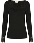 I SAY DEE LACE BLOUSE BLACK