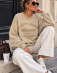 BY NAGY SWEATER MED LOGO TE575