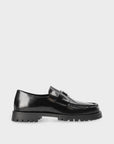 COPENHAGEN STUDIOS CPH848 brushed leather black loafer