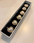 KICKAN - Pearl Heart Button Gold