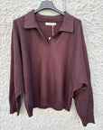 BY NAGY Oversize Polo Neck Sweater