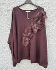 BY NAGY Sweater with flared sleeves & ruffles