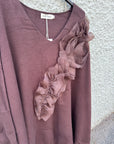 BY NAGY Sweater with flared sleeves & ruffles