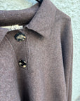 BY NAGY Poncho with collar & wide sleeves