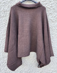 BY NAGY Poncho with collar & wide sleeves
