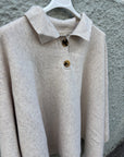 BY NAGY Poncho with collar & wide sleeves