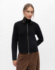 OBJECT REYNARD L/S RE ZIP CARDIGAN