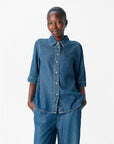 OBJECT FRAME 2/4 RE DENIM TOP