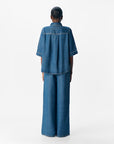 OBJECT FRAME 2/4 RE DENIM TOP