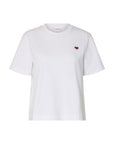 SELECTED ELLA SS EMB BOXY TEE FT