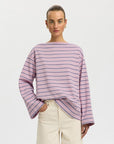 SELECTED POLLY LS BOATNECK STRIPED TEE