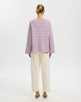 SELECTED POLLY LS BOATNECK STRIPED TEE