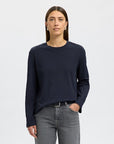 SELECTED ESSENTIAL LS BOXY TEE NOOS
