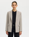 SELECTED RITA LS CLASSIC BLAZER MEL NOOS