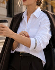 Shirt Sleeve Holder Silver