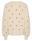 YAS BOW LS EMBROIDED KNIT CARDIGAN S.