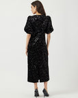 YAS SOFIE 2/4 SEQUIN MIDI DRESS