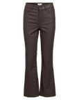 OBJECT BELLE MW 7/8 COATED FLARED PANTS