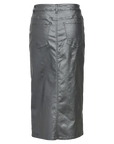 OBJECT NAYA COATED MW SKIRT BLACK