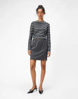 OBJECT LISA MW MINI SKIRT GREY