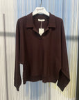 BY NAGY Oversize Polo Neck Sweater