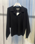 BY NAGY Oversize Polo Neck Sweater