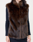 BY NAGY Escandelle Sleeveless faux fur vest