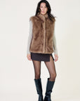 UTVALT BY NAGY Escandelle Sleeveless faux fur vest