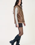 UTVALT BY NAGY Escandelle Sleeveless faux fur vest