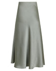 NEO NOIR KJOL BOVARY SKIRT SMOKE GREEN