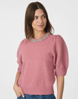 Neo Noir Maia Stone Knit blouse