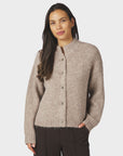 NEO NOIR Taura Fluffy Knit Cardigan