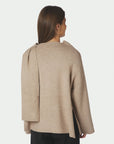 NEO NOIR Wals Knit Scarf Blouse