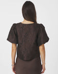 Neo Noir Aisa Brocade Blouse