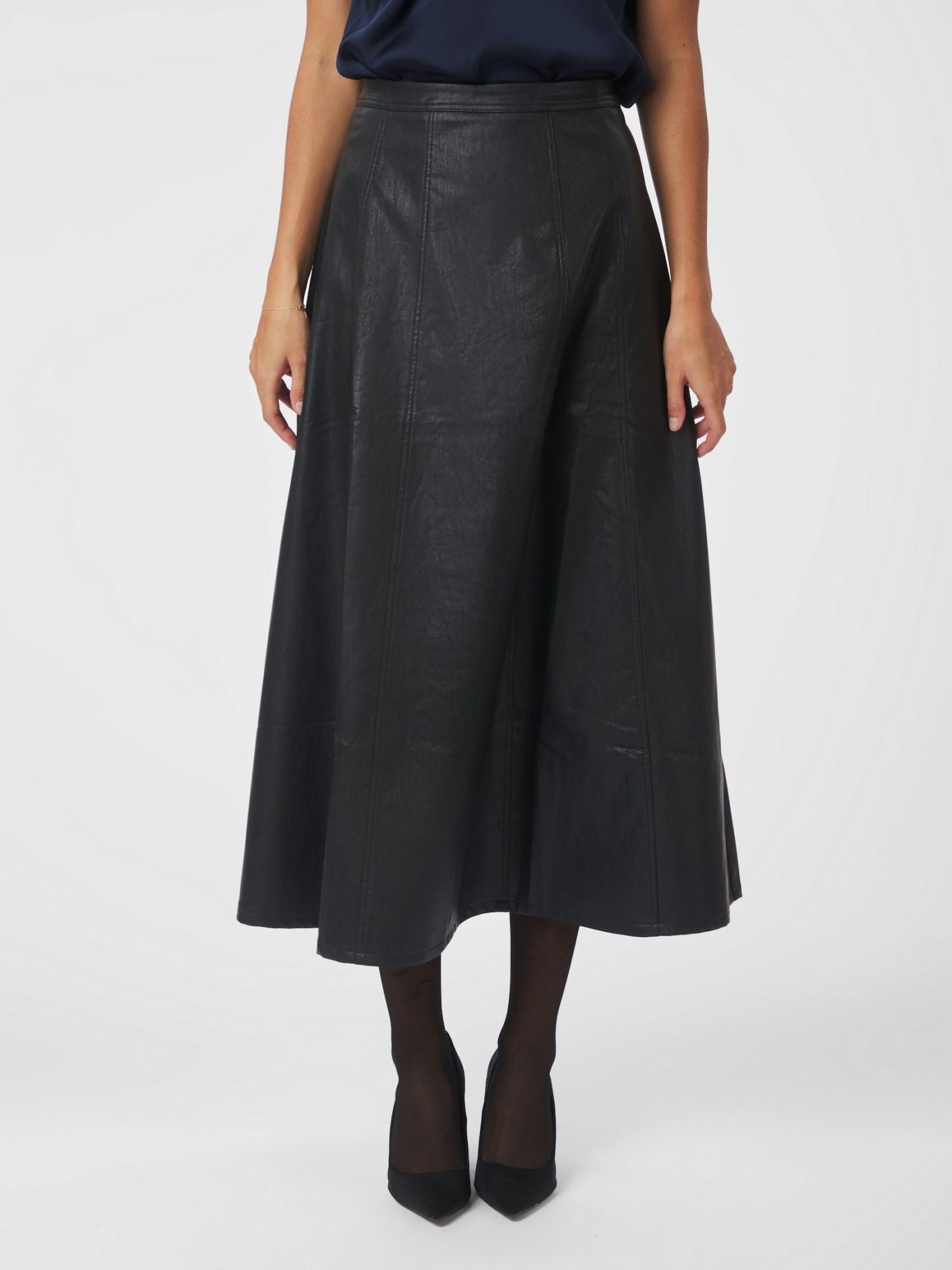 NEO NOIR Raya Faux Leather Skirt