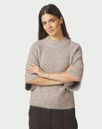 NEO NOIR Bandi Fluffy Knit Blouse
