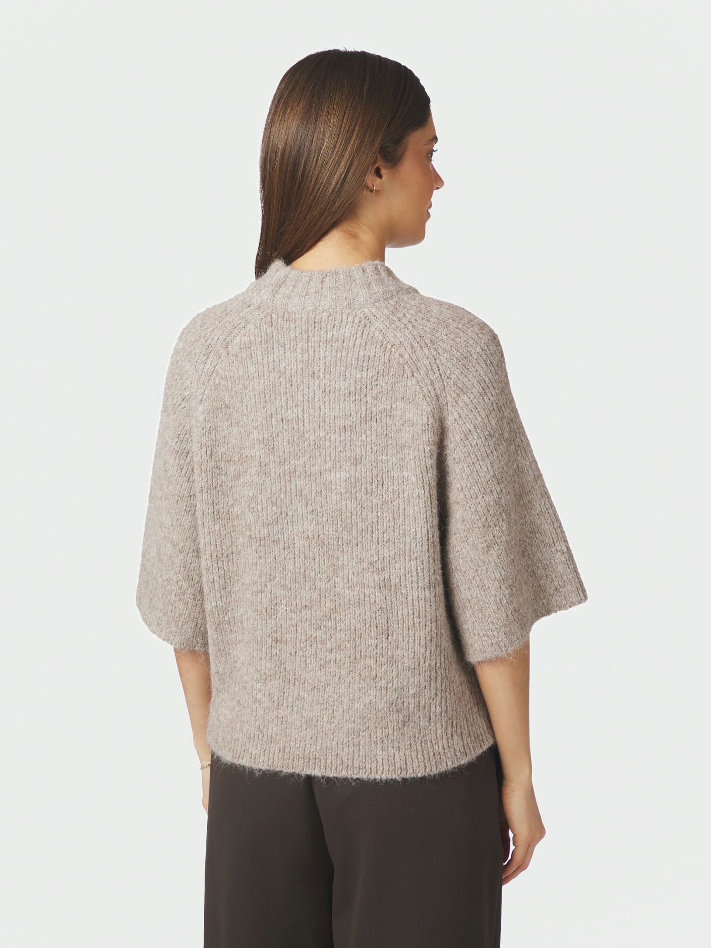 NEO NOIR Bandi Fluffy Knit Blouse